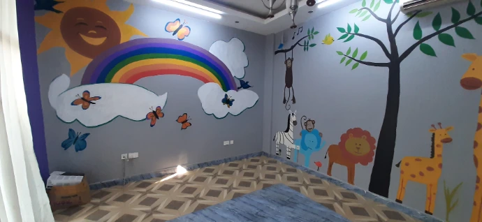 wall painting done at dreamiles