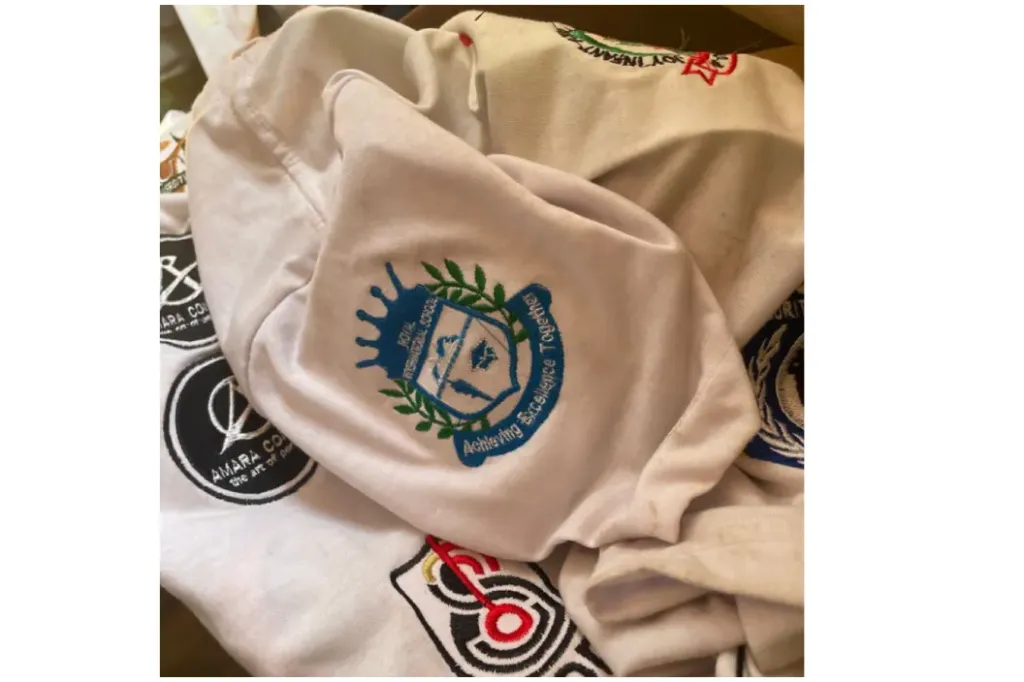 Embroidery- Pocket size with writing at the back (1 logo)