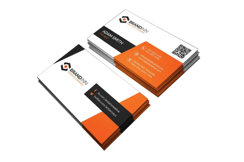 Business Cards Full A4 Size, full color printing without cutting